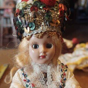 Vintage Sleepy Eyed Doll 8.35" Tall